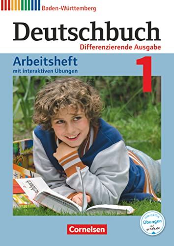 Deutschbuch - Sprach- und Lesebuch - Differenzierende Ausgabe Baden-Württemberg 2016 - Band 1: 5. Schuljahr: Arbeitsheft mit interaktiven Übungen online - Mit Lösungen